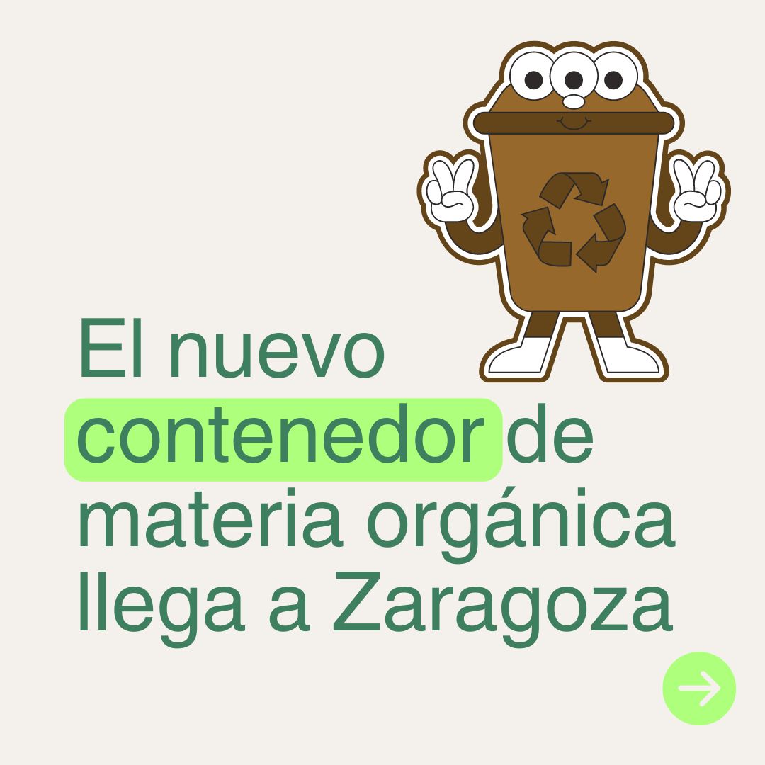 El nuevo contenedor de residuos orgánicos llega a Zaragoza ♻️